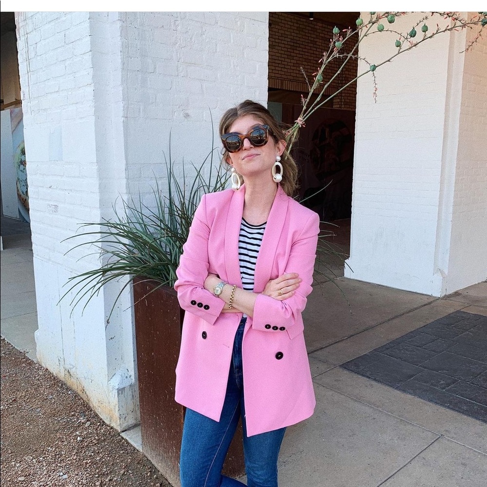 Pink blazer